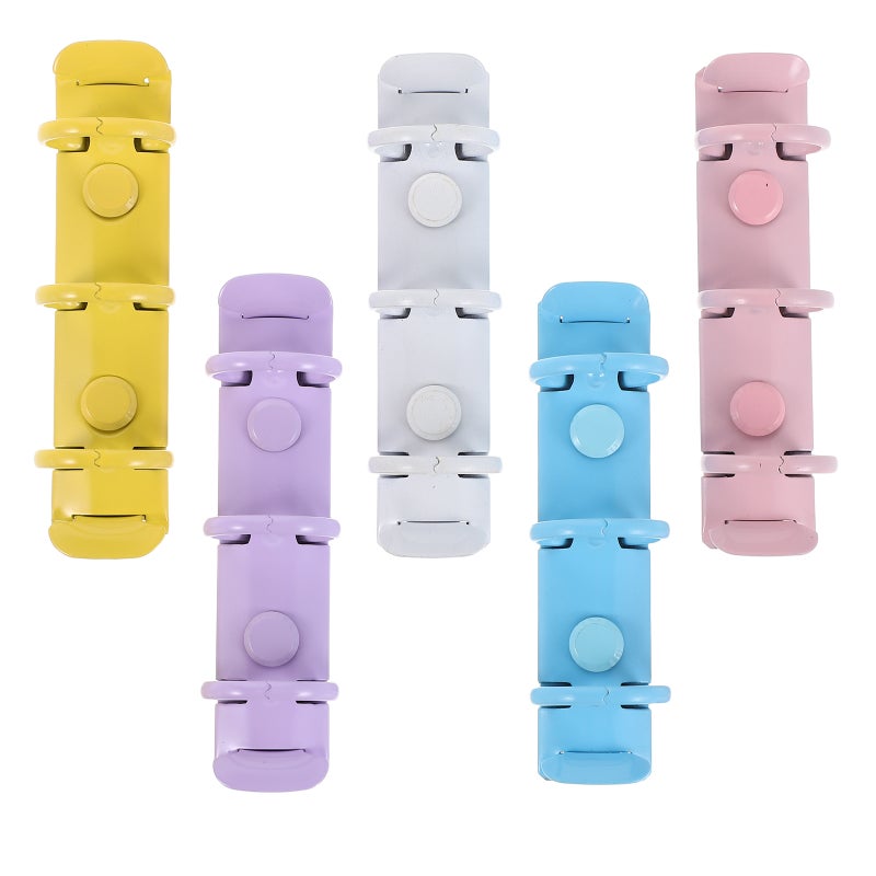 5Pcs Metal Loose Leaf Notebook Rings Assorted Colors Flexible Binding Clips for DIY Notebooks - Image 5