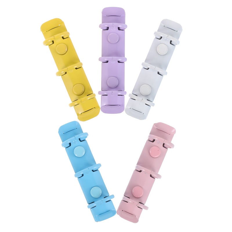 5Pcs Metal Loose Leaf Notebook Rings Assorted Colors Flexible Binding Clips for DIY Notebooks - Image 4