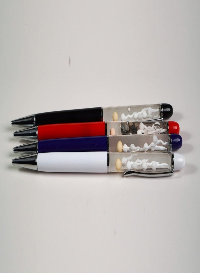 Sikyby Egg Sperm Pen 3D Floater Floating Will Be Moved Funny Pens For Adults Him Her Unique Gift Boy Girl Friend Women Wife Husband(Black) - Image 2