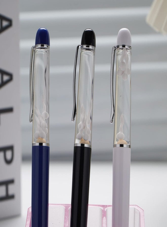 Sikyby Egg Sperm Pen 3D Floater Floating Will Be Moved Funny Pens For Adults Him Her Unique Gift Boy Girl Friend Women Wife Husband(Black) - Image 4