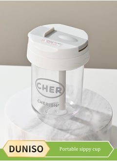 Portable Sippy Cup, Plastic Drinking Cup, Leak Proof Cup With Lid And Straw, Suitable For Home, Office, Travel, 330ml
