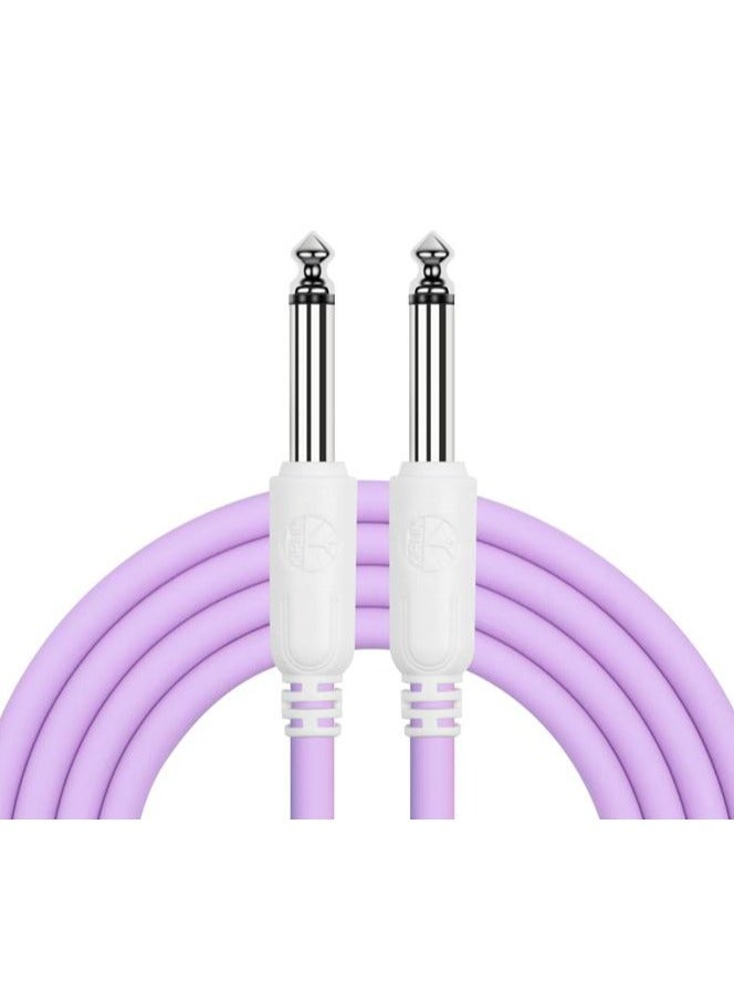 Generic 3M Guitar Cable – Dual Straight Plugs, Model IC-241, Macaron Colors, For Guitar & Bass  - Image 2