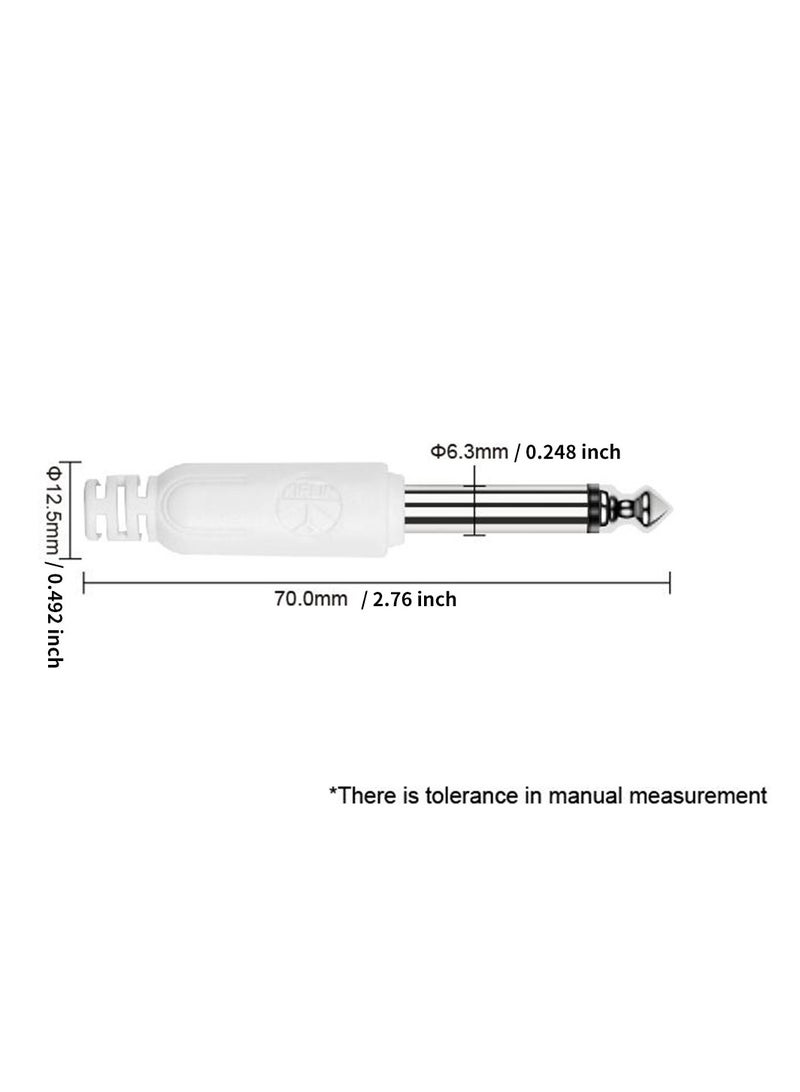 Generic 3M Guitar Cable – Dual Straight Plugs, Model IC-241, Macaron Colors, For Guitar & Bass  - Image 4