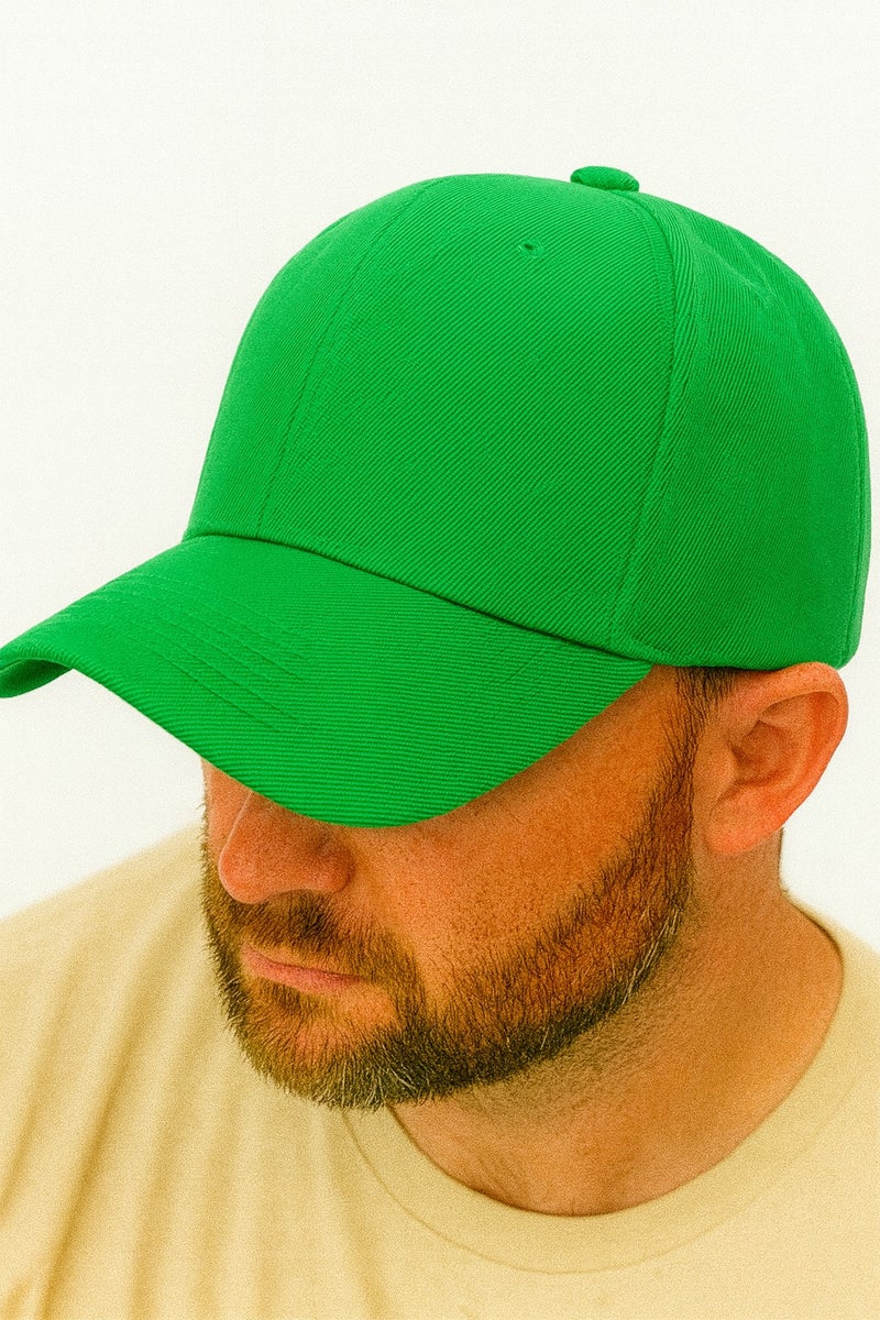 SARAOONT Classic Kelly Green Polyester Baseball Cap - Adjustable Unisex Dad Hat for Running, Workouts, and Outdoor Activities in All Seasons - Image 3