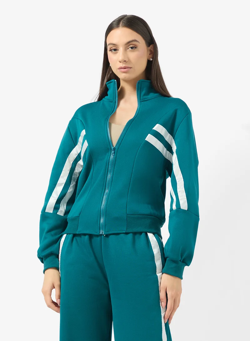 FRWD Zip Up Colorblock Athletic Tracksuit