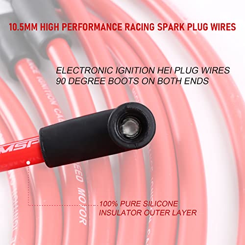 JDMSPEED New 10.5mm Spark Plug Wire Set Replacement for HEI SBC BBC 350 383 454 Electronic - Image 4