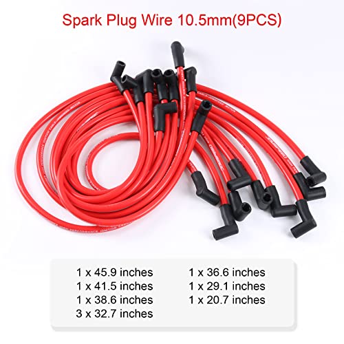 JDMSPEED New 10.5mm Spark Plug Wire Set Replacement for HEI SBC BBC 350 383 454 Electronic - Image 2
