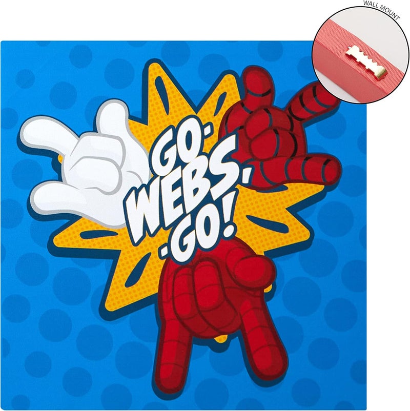 Idea Nuova Spidey and His Amazing Friends 4 Pack Square Canvas Wall Art Set, 11"x11" each for Bedroom - Image 5