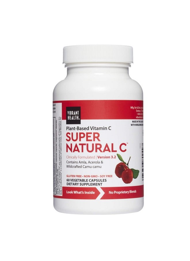 Vibrant Health - Super Natural C Vegetarian Immune Support 60 Capsules - Image 1