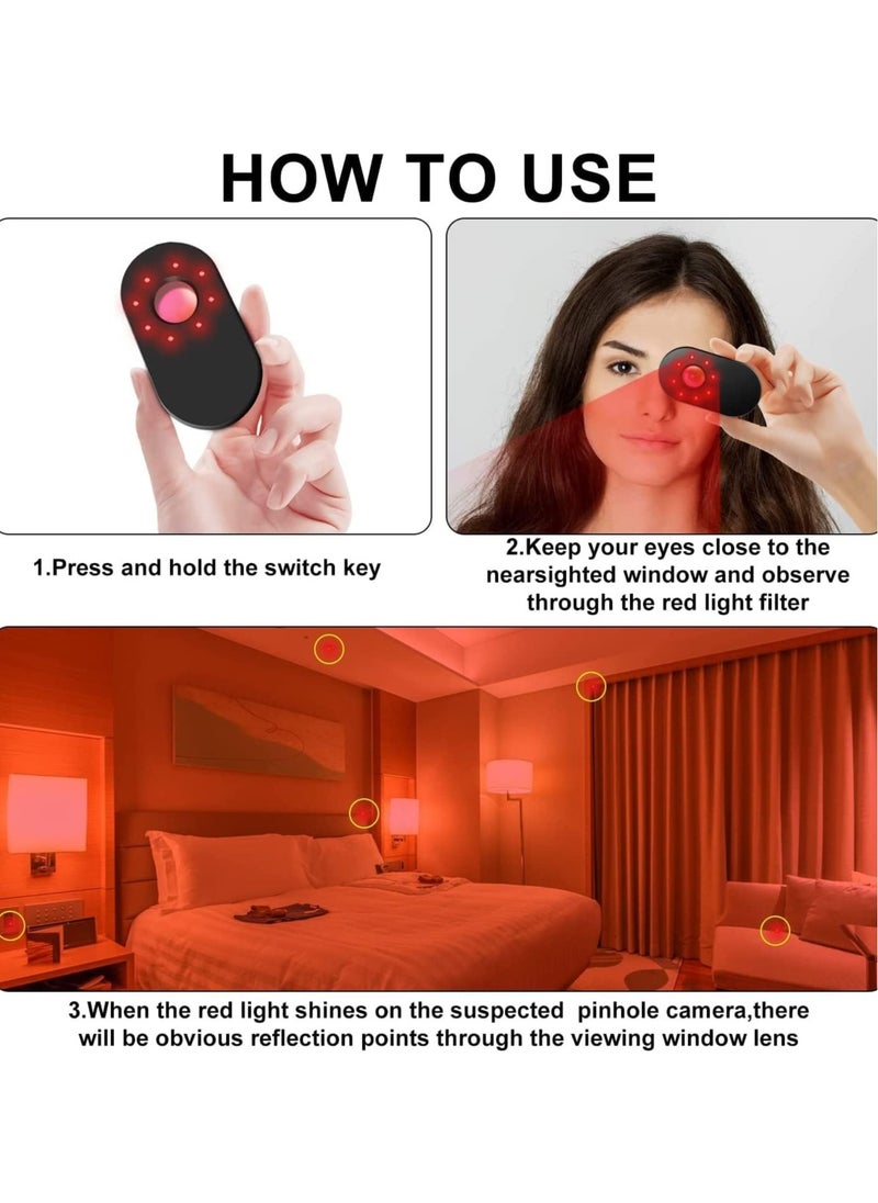 Generic - Hidden Camera Detectors, Infrared Detector, Anti - Monitoring Inspection Detector for Hotel Bathroom, Scan Camera - Image 1