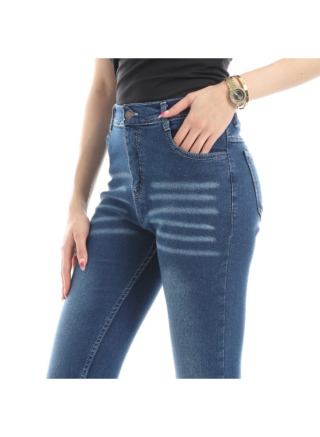 Skinny Jeans 5 Pocket Lycra Navy - Women - Image 2