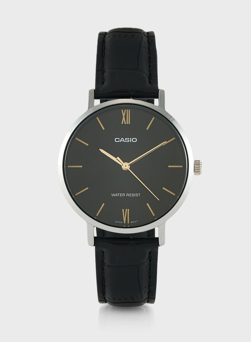 CASIO Pu Strap Analog Watch - Image 1