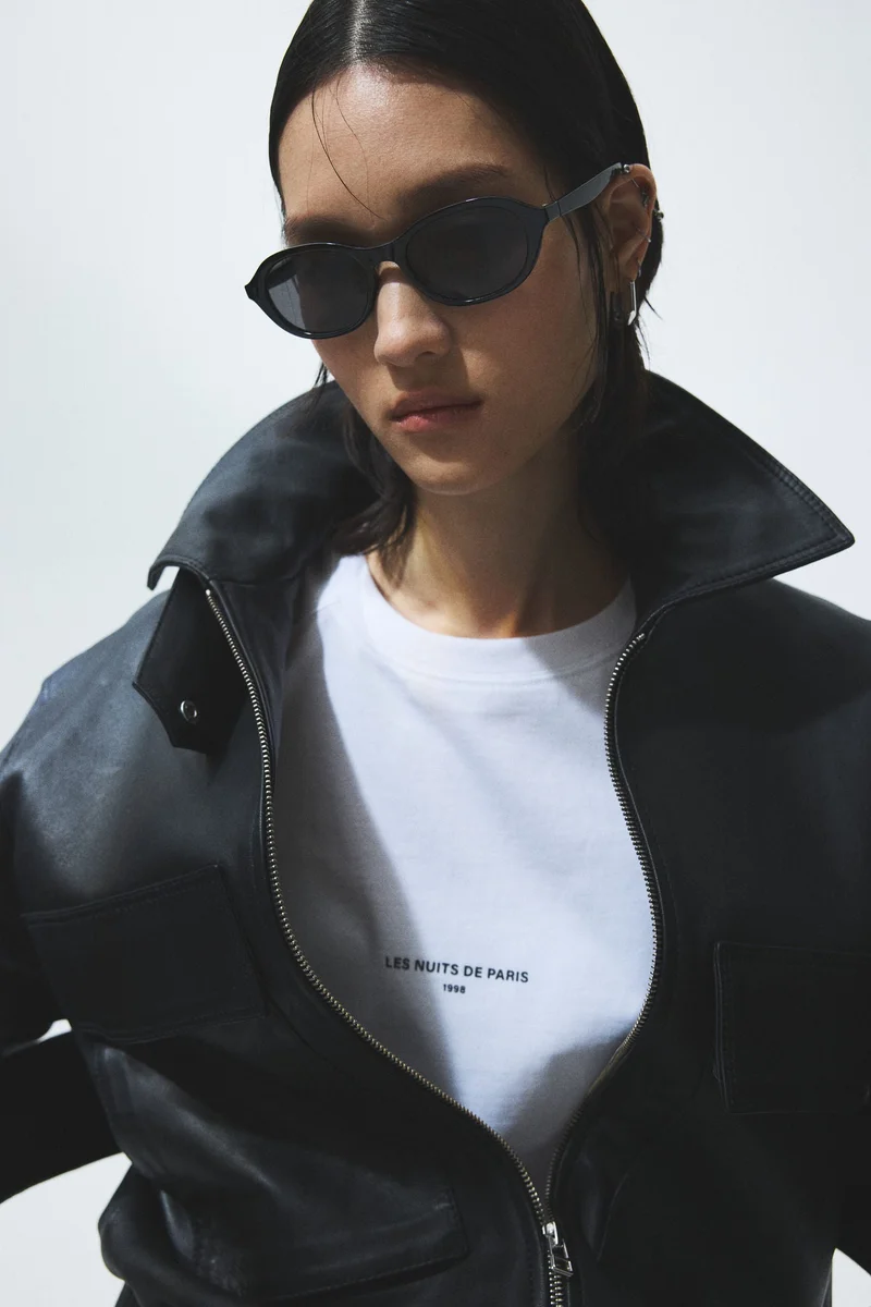 اتش اند ام نظارات شمسية بتصميم بيضاوي