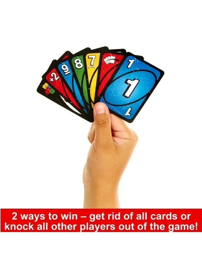 إيهوم لعبة بطاقات أونو طاولة جديدة للترفيه العائلي - جامحة للأطفال من 2 إلى 10 لاعبين، من عمر 7 سنوات فما فوق - Image 4