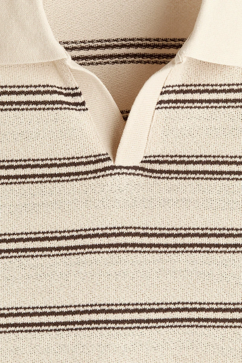 H&M  Relaxed Fit Knitted polo shirt for Men | Best Price UAE