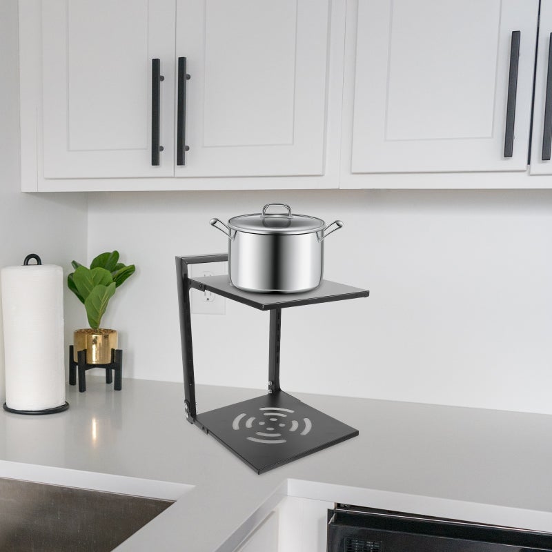 Household Pot Rack Two-layer Pan Organizer Kitchen Pot Organizer Home Accessory - Image 3