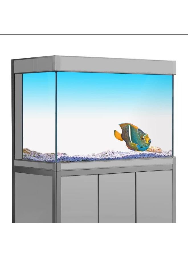 Generic Blue White Aquarium Background Sticker  - Image 1