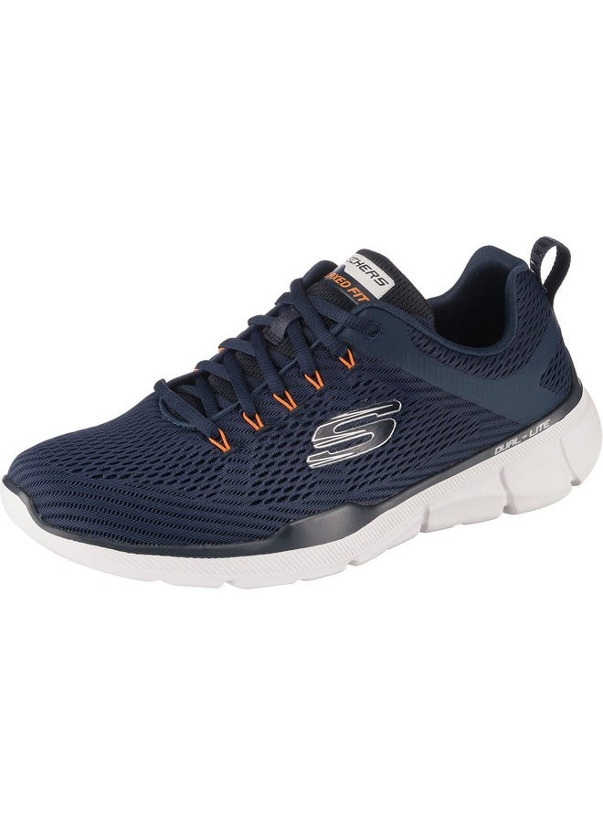 SKECHERS - Skechers Men's Equalizer 3.0 Sneakers (52927-NVOR, Blue, NVY/Orng, 10 UK, 11 US) - Image 1