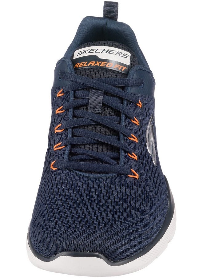 SKECHERS - Skechers Men's Equalizer 3.0 Sneakers (52927-NVOR, Blue, NVY/Orng, 10 UK, 11 US) - Image 1