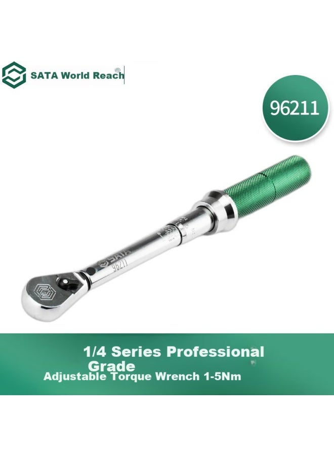 Sata 1/4" Series Professional Adjustable Torque Wrench 1-5nm 96211 - Image 1