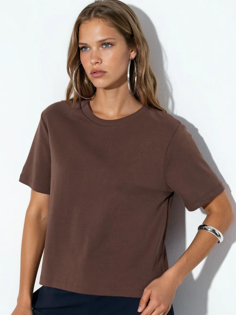 Busem BUSEM Crew Neck Cotton T-Shirt