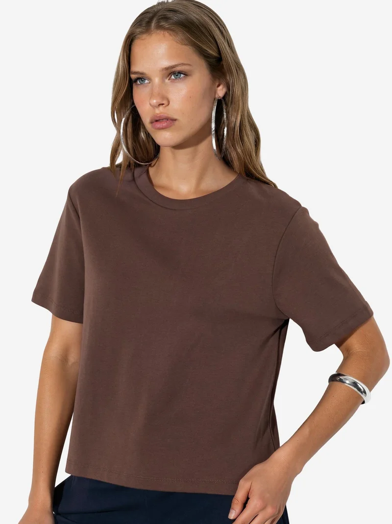 بوسيم BUSEM Crew Neck Cotton T-Shirt