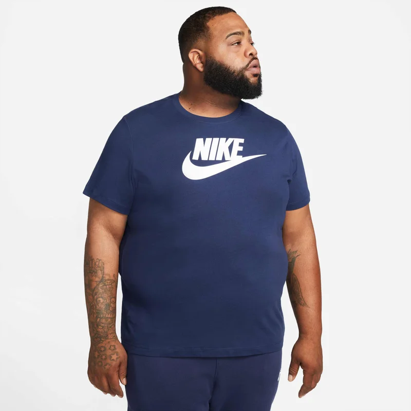 Nike Blue Men's Sportswear Icon Futura T-Shirt for Men | Best Price UAE