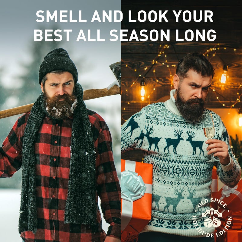 Old Spice Body Wash for Men, Holidudes Holiday Edition, 24/7 Holiday Freshness, Lasting Scent and Rich Lather, Stocking Stuffer, Jacked Frost Frosted Mint Scent, 16 oz - Image 5