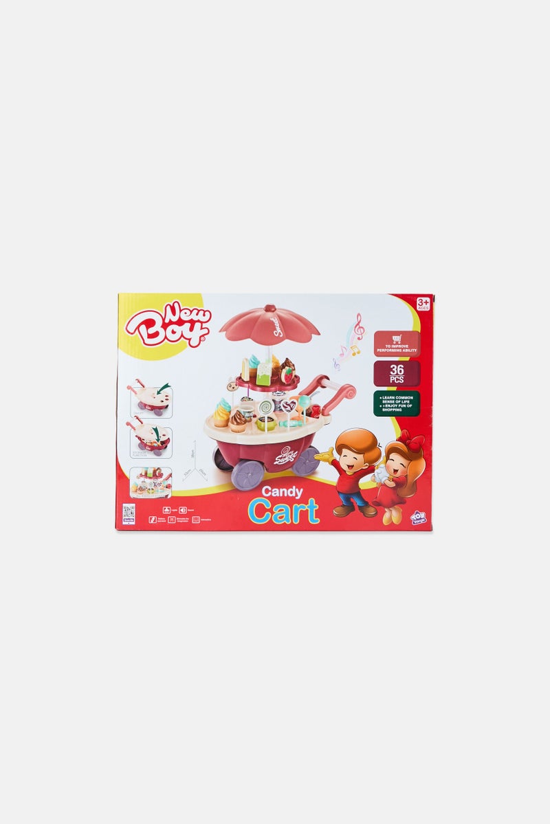 New Boy 36 Pcs Candy Cart Playset With Lights And Sounds - Image 2