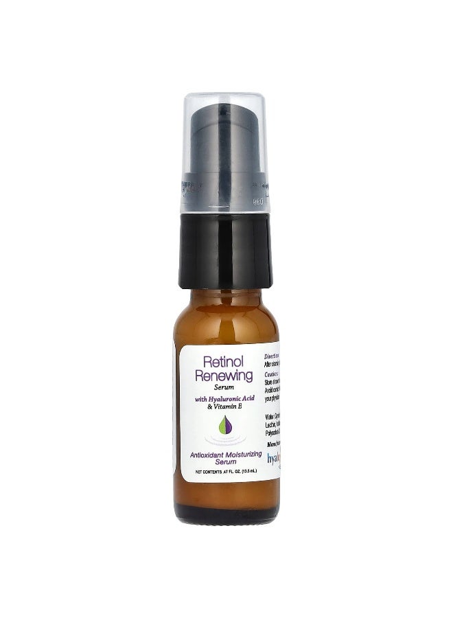 Hyalogic Hyalogic, Retinol Renewing Serum with Hyaluronic Acid & Vitamin E, Fragrance Free, 0.47 fl oz (13.5 ml)  - Image 1