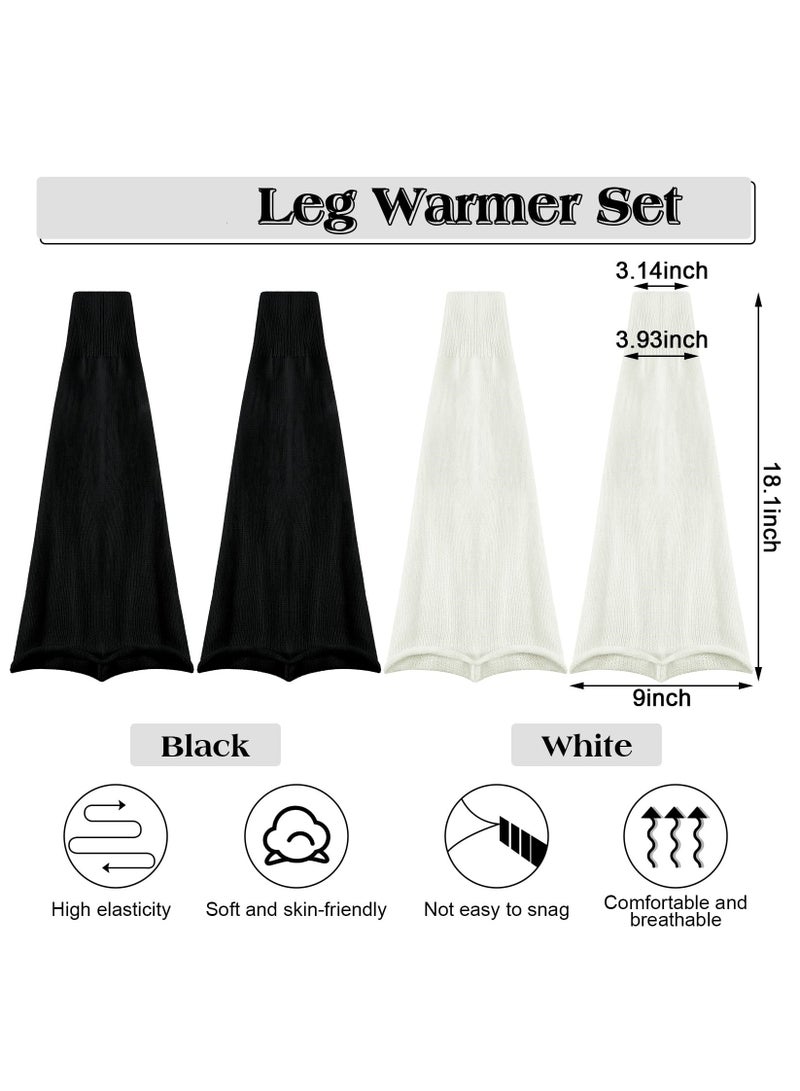 Excefore Ribbed Leg Warmers Crochet Long Kawaii Boot Socks for Party Dance Sports Yoga Accessories - Image 4