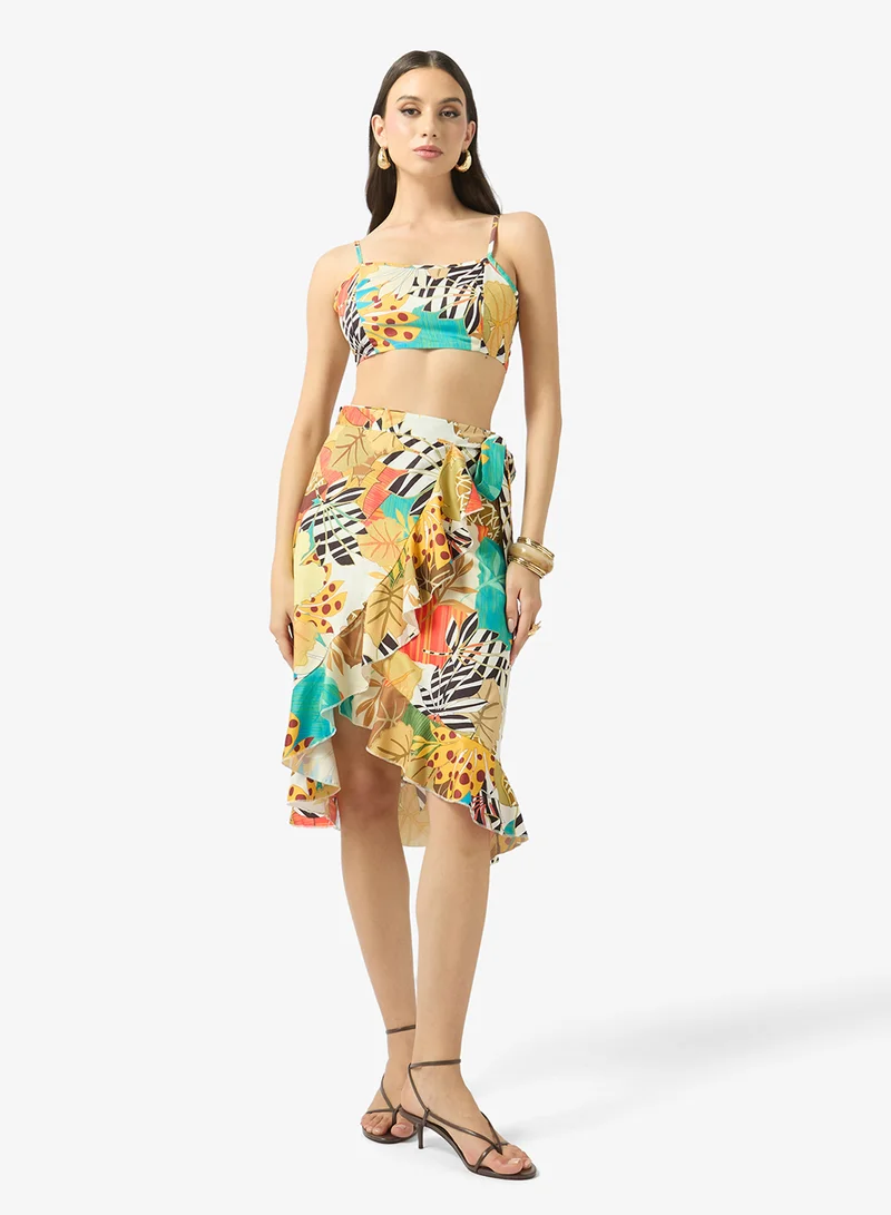 Fyor  Sunset Tropics Skirt Set for Women | Best Price UAE