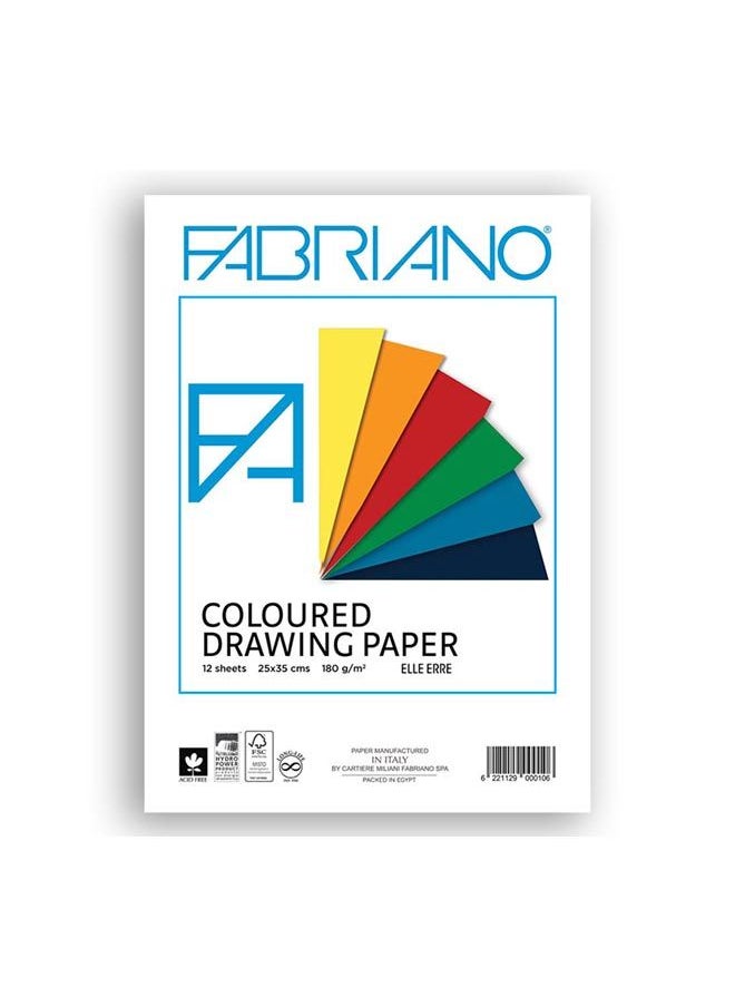 FABRIANO - Sketchbook Accademia,Soft Printed Cover 1/8 Sheet/12 Sheets - Image 1