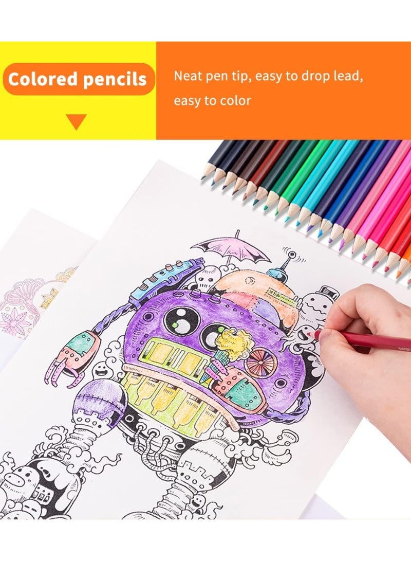 مجموعة أدوات فنية 145 قطعة متعددة الألوان مع حقيبة حمل، هدية رائعة للأطفال والمراهقين والمبتدئين والفنانين الصغار - Image 4