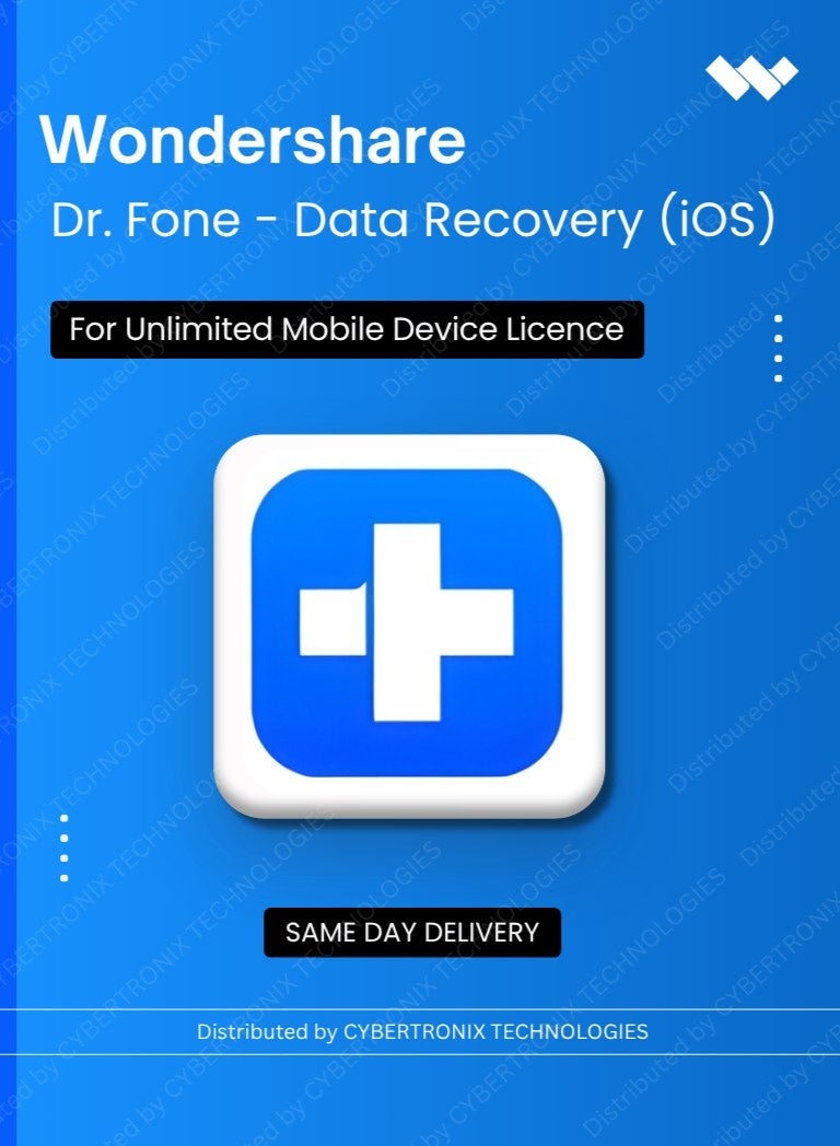 واندرشير د.فون - استعادة البيانات (iOS) | جهاز محمول غير محدود | ترخيص رقمي | توصيل في نفس اليوم