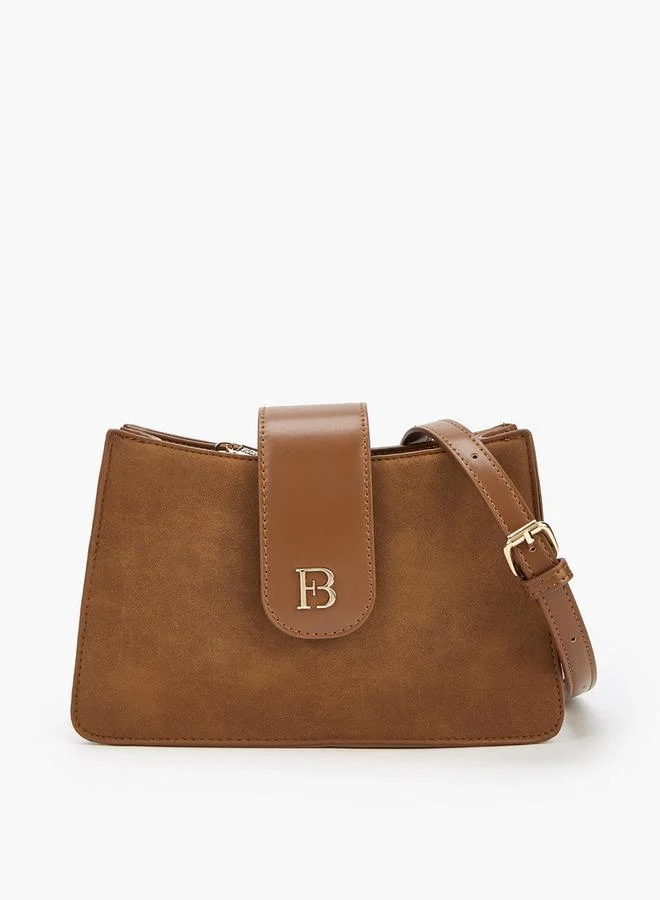 Flora Bella By Shoexpress Chain Strap Crossbody Bag with Magnetic Closure
