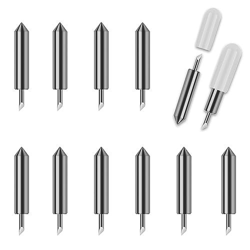 THANMAO 10PCS Replacement Cutting Blades Compatible with Joy/Joy Xtra, Cut Vinyl Fabric Carbide Standard Blade Compatible with Joy Machine - Image 1