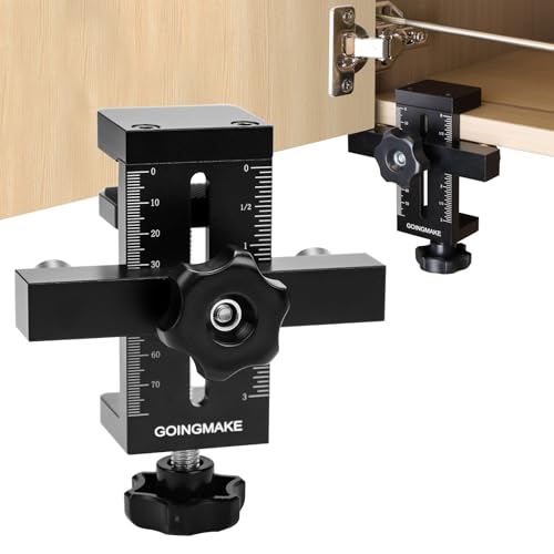 GOINGMAKE Cabinet Door Mounting Jig with Quick Edge Positioner,Adjustable Cabinet Door Installation Positioner,Cabinet Door Positioning Tool Jig for Installing Frameless or Face Frame Cabinet Doors - Image 1