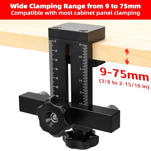 GOINGMAKE Cabinet Door Mounting Jig with Quick Edge Positioner,Adjustable Cabinet Door Installation Positioner,Cabinet Door Positioning Tool Jig for Installing Frameless or Face Frame Cabinet Doors - Image 4
