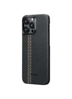 PITAKA iPhone 15Pro Case Fusion Weaving MagEZ 600D Back Cover / No Signal Interference / Wireless Charging Friendly / Camera Protection - Rhapsody  - Image 2
