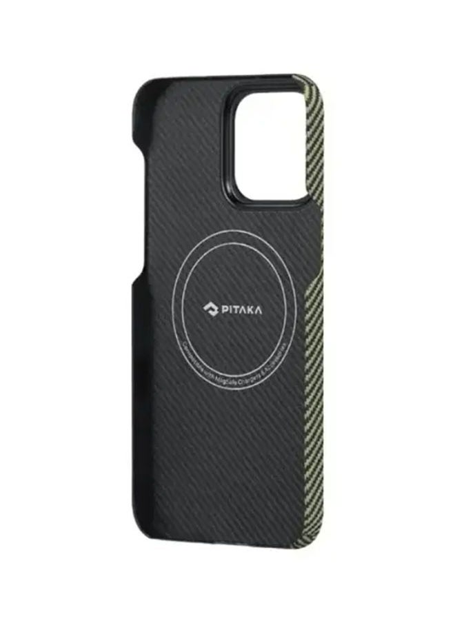 PITAKA iPhone 15Pro Case Fusion Weaving MagEZ 600D Back Cover / No Signal Interference / Wireless Charging Friendly / Camera Protection - Rhapsody  - Image 3