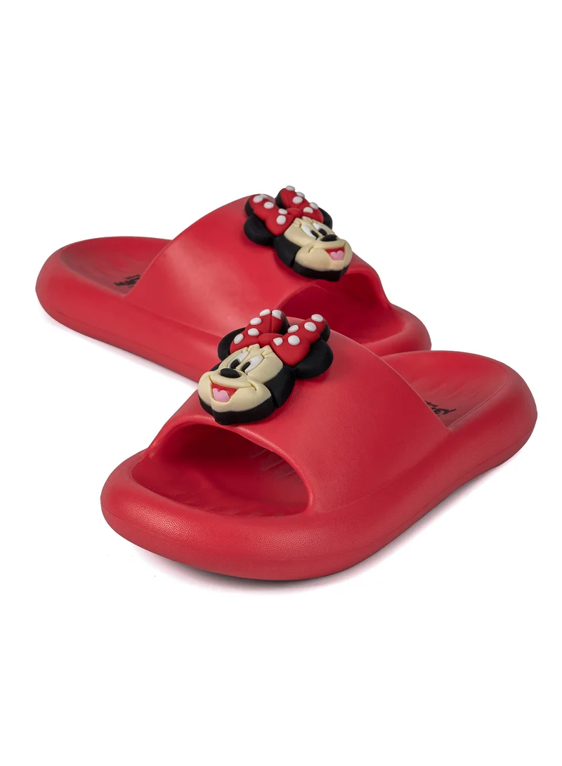 Disney Comic Kicks by Urban Haul Disney Minnie Mouse slides with 3D charm for Girls