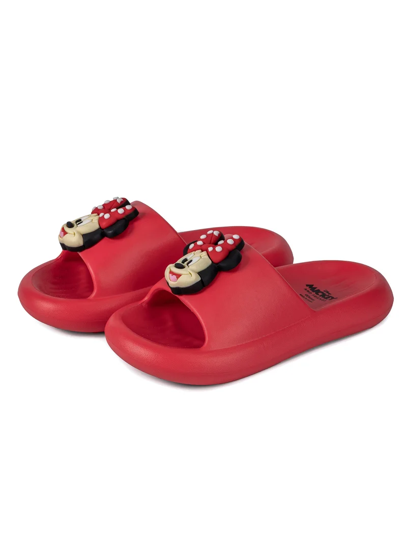 Disney Comic Kicks by Urban Haul Disney Minnie Mouse slides with 3D charm for Girls