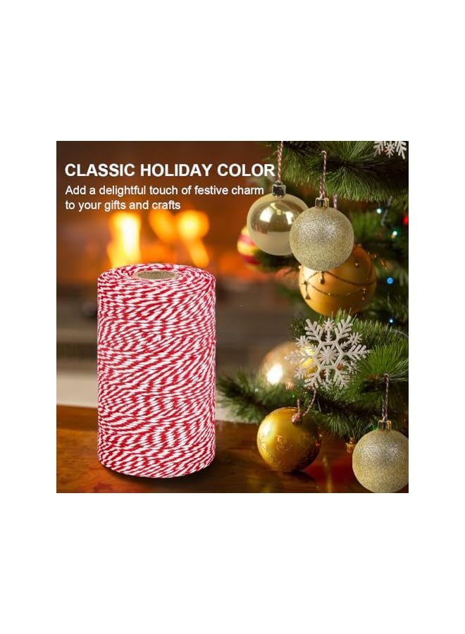The Bros Red and White Twine, 656 Feet 200m Cotton Bakers Twine Perfect For Baking, Butchers, Crafts and Christmas Gift Wrapping  - Image 4