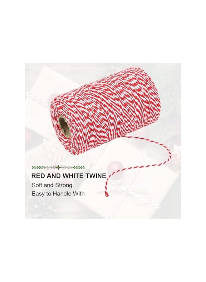 The Bros Red and White Twine, 656 Feet 200m Cotton Bakers Twine Perfect For Baking, Butchers, Crafts and Christmas Gift Wrapping  - Image 2
