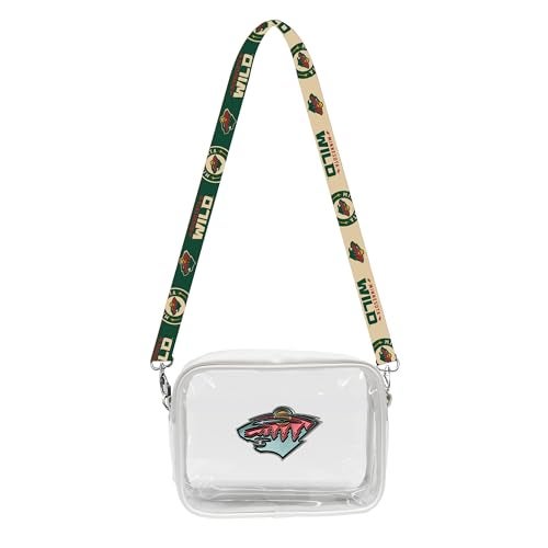 Littlearth Minnesota Wild NHL Clear Fanny Fan Purse - Image 1