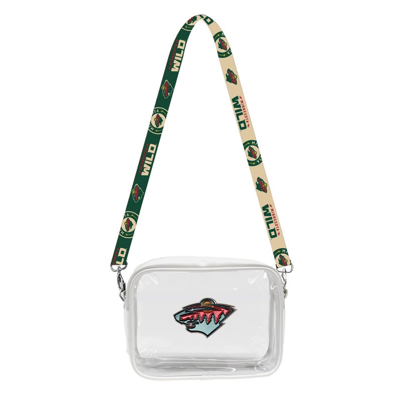 Littlearth Minnesota Wild NHL Clear Fanny Fan Purse - Image 2