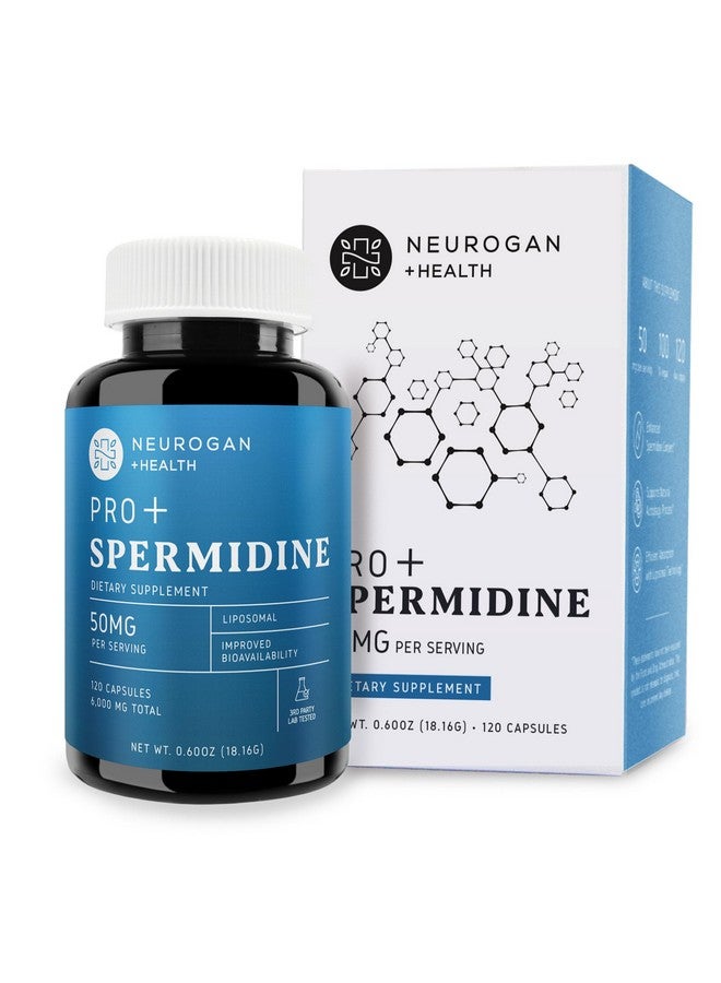 Neurogan كبسولات مكملات سبيرميدين برو من نيوروجان - 50 ملغ لكل حصة، إمداد لمدة 60 يومًا - امتصاص معزز لوظيفة الخلايا، شيخوخة صحية - مصنوعة من مستخلص جنين القمح للرجال والنساء - Image 1