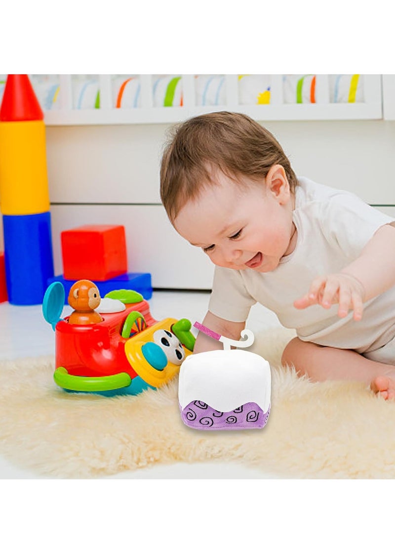 Blox Fruits Plush Doll - 6 Inch Soft Stuffed Animal Toy, Cute Hugging Pillow, Collectible Gift for Kids and Adults, Perfect for Birthdays (Dough) - Purple and White Design - Image 4