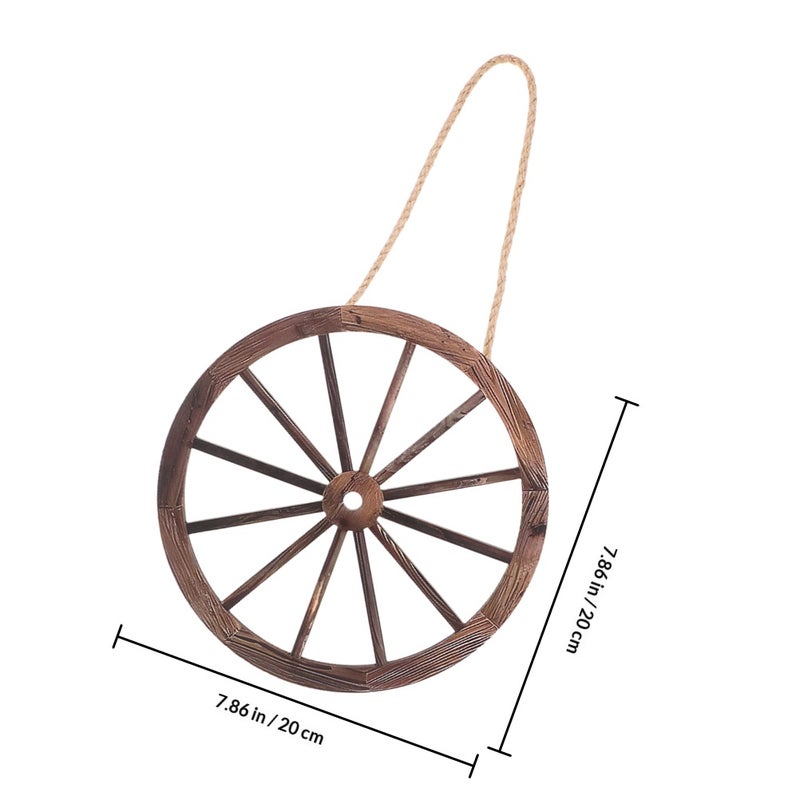 Wooden Wheels,Rustic Wall Art for Vintage Home Decor,Sturdy Wood Material - Image 2